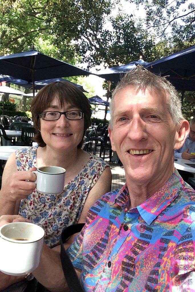 12 Charlotte And Jerome Ryan Enjoying Coffee At Cafe La Biele In Recoleta Buenos Aires